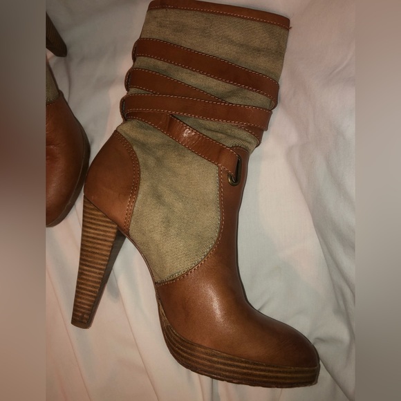 Frye Harlow Multi Strap Heeled Boot Size 8.5 - Picture 8 of 15